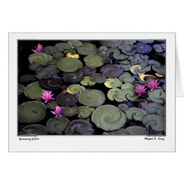 Spinning Lilies Hälsningskort