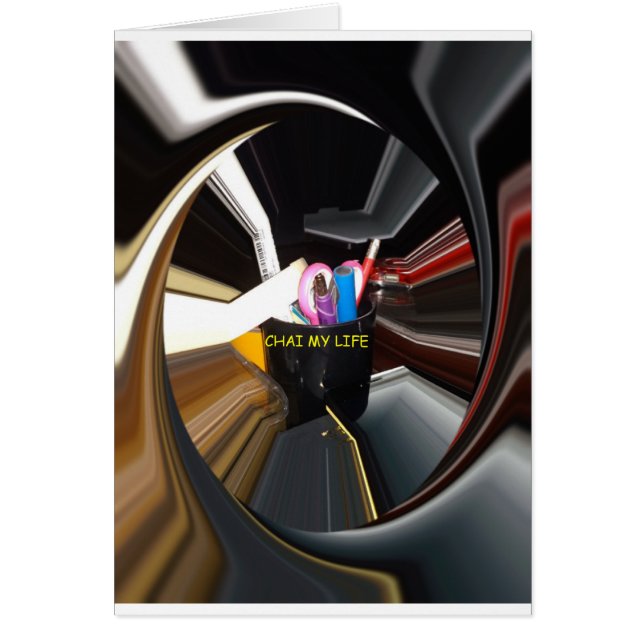 Spinning Office Essentials Modern Wall Decor Hälsningskort (Framsidan)