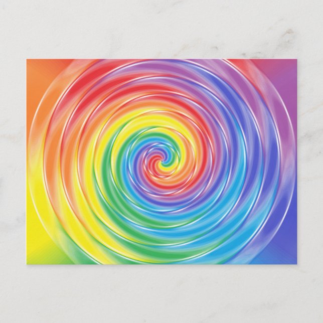 Spinning Rainbow vykort (Framsida)