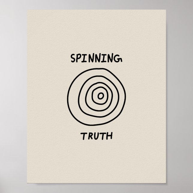 Spinning Truth Poster (Framsidan)