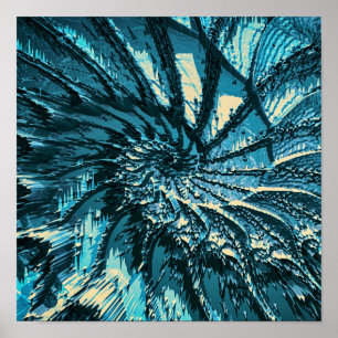 Spinning Turcos Fractal Poster