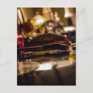 Spinning Vinyl Vykort