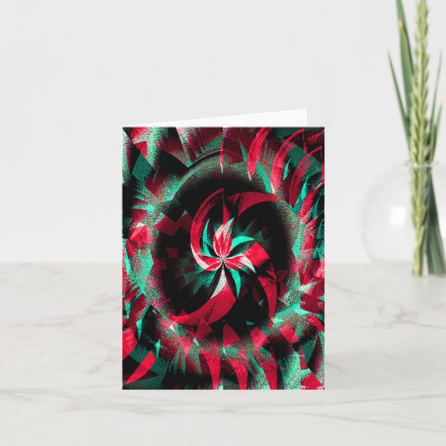 Spinning Yule wreath.... Kort (Framsida)