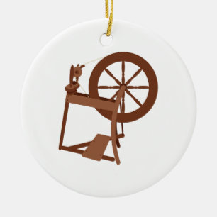 Spinningshjul Julgransprydnad Keramik