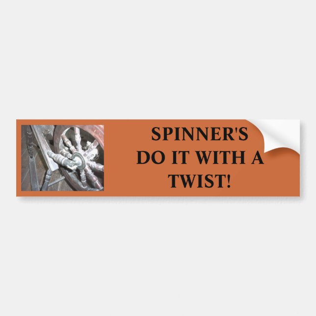 SPINNINGWHEEL SPINNERS GÖR DET MED EN VRIDNING! BILDEKAL (Framsidan)