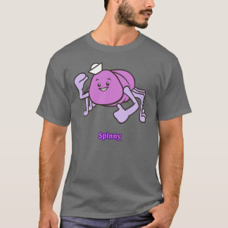 Spinny grundläggande mörk T-tröja T-shirt