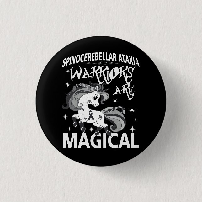 Spinocerebellar Ataxi Warrior Awareness Ribbon SC Knapp (Framsida)