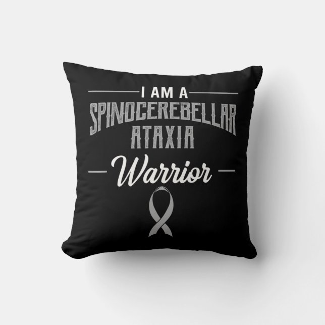 Spinocerebellar Ataxi Warrior Awareness Ribbon SC Kudde (Framsida)