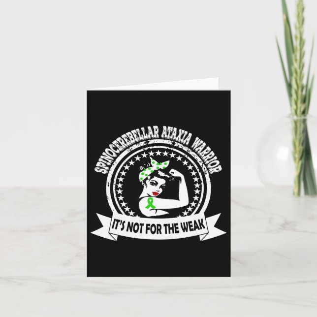 Spinocerebellar Ataxi Warrior Awareness T Kort (Framsida)