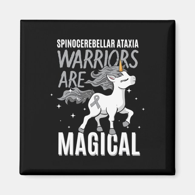 Spinocerebellär Ataxi Warrior Medvetenhet Band Sc Magnet (Framsidan)