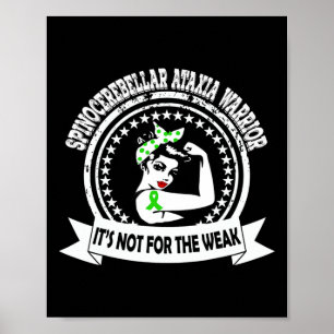 Spinocerebellär Ataxi Warrior Medvetenhet T Poster