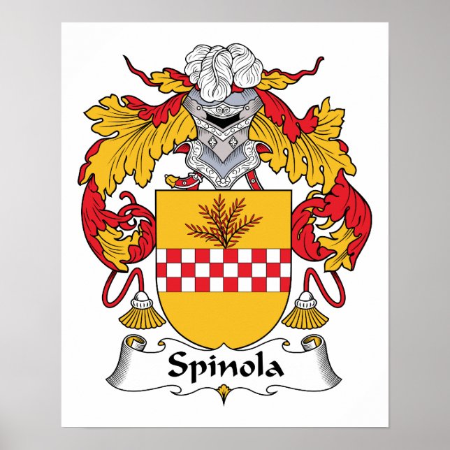 Spinola Family Crest Poster (Framsidan)