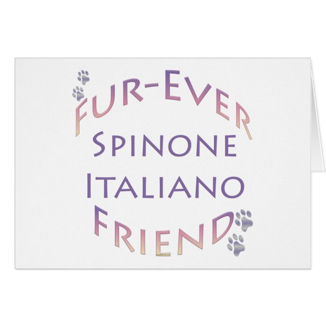 Spinone Italiano Furever Friend Hälsningskort (Framsidan Horizontal)