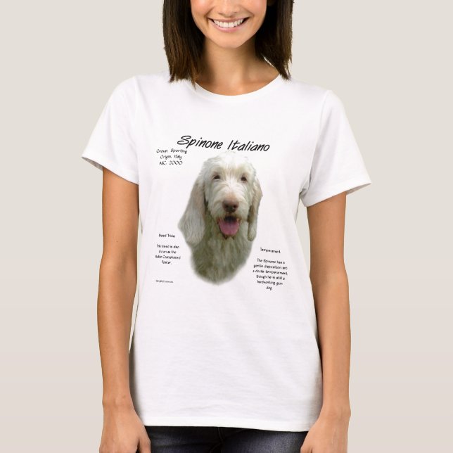 Spinone Italiano-historikdesign Tee (Framsida)