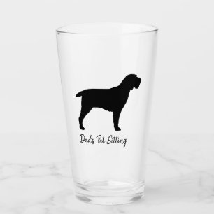Spinone Italiano Hund Silhouette Personlig Glaskopp