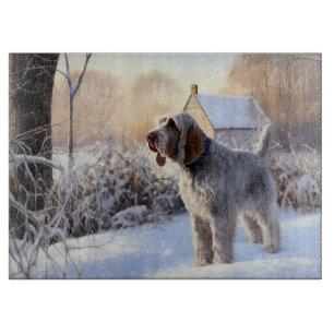 Spinone Italiano Låt det snöa jul