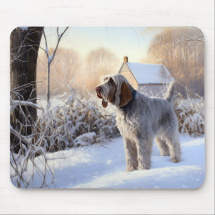 Spinone Italiano Låt det snöa jul Musmatta