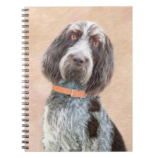 Spinone Italiano-målning - Cute Original Hund Art Anteckningsbok (Framsidan)