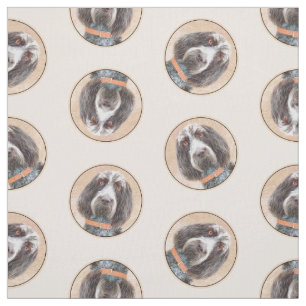 Spinone Italiano Painting Brown Roan Cute Hund Art Tyg