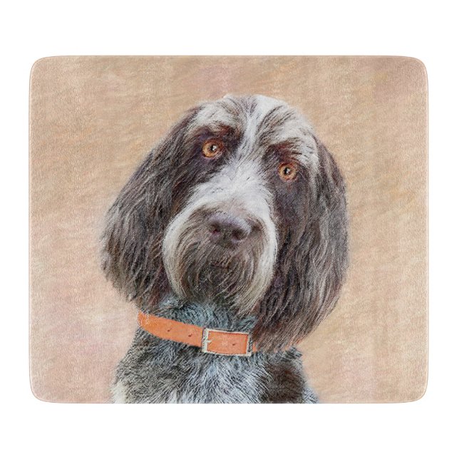 Spinone Italiano Painting - Cute Original Hund Art (Framsidan)
