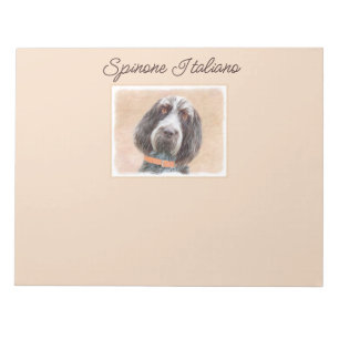Spinone Italiano Painting - Cute Original Hund Art Anteckningsblock