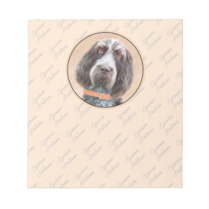 Spinone Italiano Painting - Cute Original Hund Art Anteckningsblock