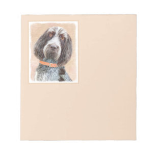 Spinone Italiano Painting - Cute Original Hund Art Anteckningsblock