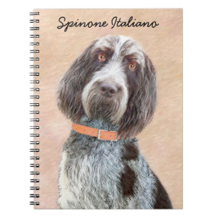 Spinone Italiano Painting - Cute Original Hund Art Anteckningsbok