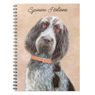 Spinone Italiano Painting - Cute Original Hund Art Anteckningsbok