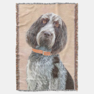 Spinone Italiano Painting - Cute Original Hund Art Filt