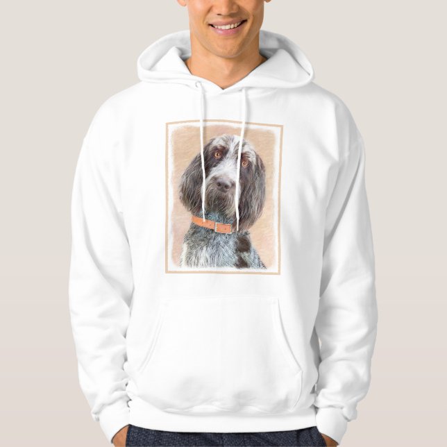 Spinone Italiano Painting - Cute Original Hund Art Hoodie (Framsida)