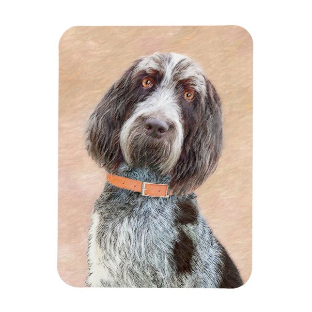 Spinone Italiano Painting - Cute Original Hund Art Magnet (Vertikal)