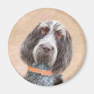Spinone Italiano Painting - Cute Original Hund Art Magnet