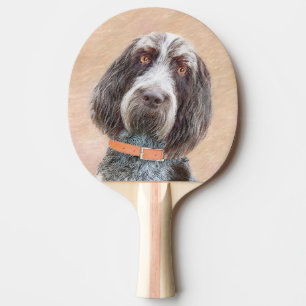 Spinone Italiano Painting - Cute Original Hund Art Pingisracket