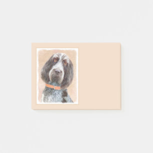 Spinone Italiano Painting - Cute Original Hund Art Post-it Block