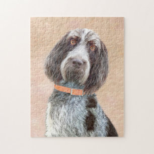 Spinone Italiano Painting - Cute Original Hund Art Pussel