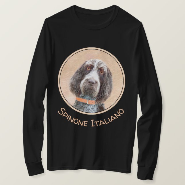 Spinone Italiano Painting - Cute Original Hund Art T Shirt (Design framsida)