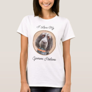 Spinone Italiano Painting - Cute Original Hund Art T Shirt