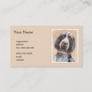 Spinone Italiano Painting - Cute Original Hund Art Visitkort