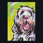 Spinone Italiano Pop Art Poster Skriv ut<br><div class="desc">Här är en underbar,  ljus,  roligt,  hyllning till din bästa vän och favoritras - Spinone! från en originalmålning av Lea</div>