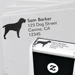 Spinone Italiano Silhouettereturadress Självfärgande Stämpel