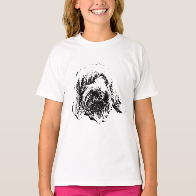 Spinone Italiano T-Shirt – Dog Head Portrait (Framsida)