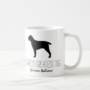 Spinone Italiano, Världsmästare Hund Anpassnings Kaffemugg