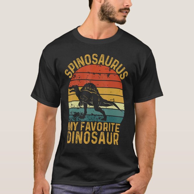 Spinosaurus är min favoritdosinosaur-Coola T Shirt (Framsida)