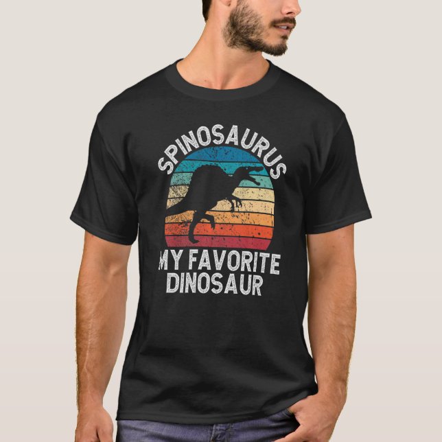 Spinosaurus är min favoritdosinosaur-Coola T Shirt (Framsida)