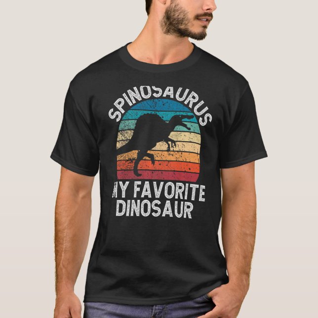 Spinosaurus är min favoritdosinosaur-Coola T Shirt (Framsida)