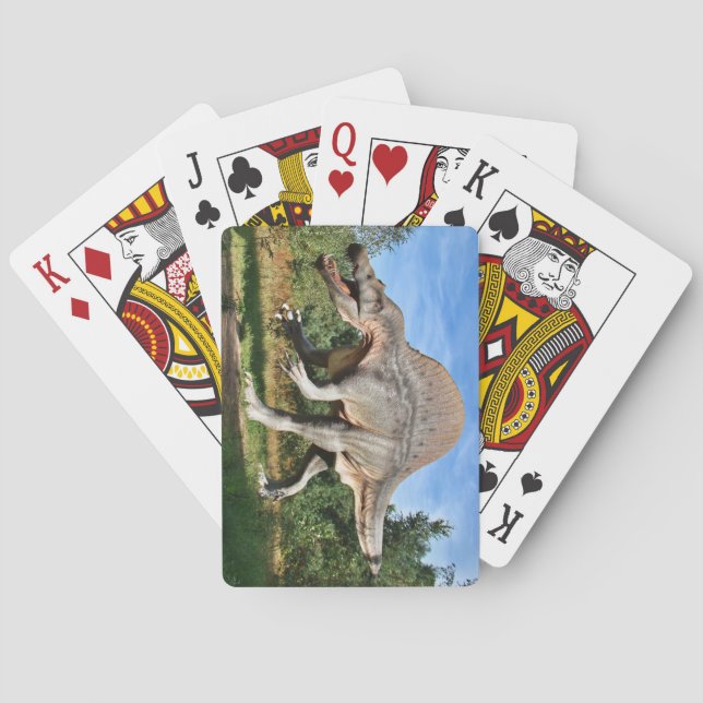 Spinosaurus Dinosaur Casinokort (Baksidan)