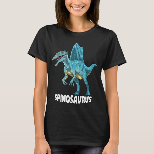 Spinosaurus Dinosaur Design T Shirt (Framsida)