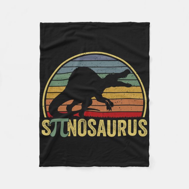 Spinosaurus - Dinosaur Pi-dagen Rollig Math Skämt  Fleecefilt (Framsidan)
