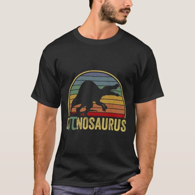 Spinosaurus - Dinosaur Pi-dagen Rollig Math Skämt  T Shirt (Framsida)